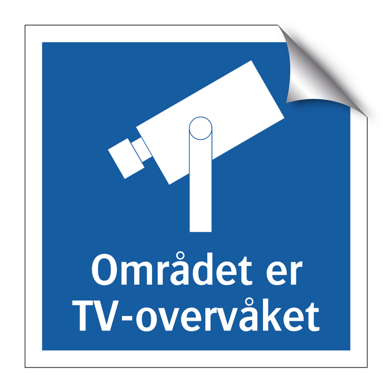 Området er TV-overvåket & Området er TV-overvåket & Området er TV-overvåket