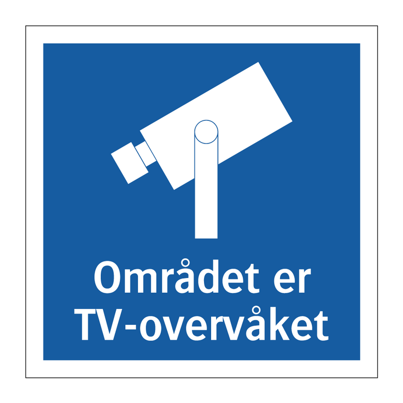 Området er TV-overvåket & Området er TV-overvåket & Området er TV-overvåket