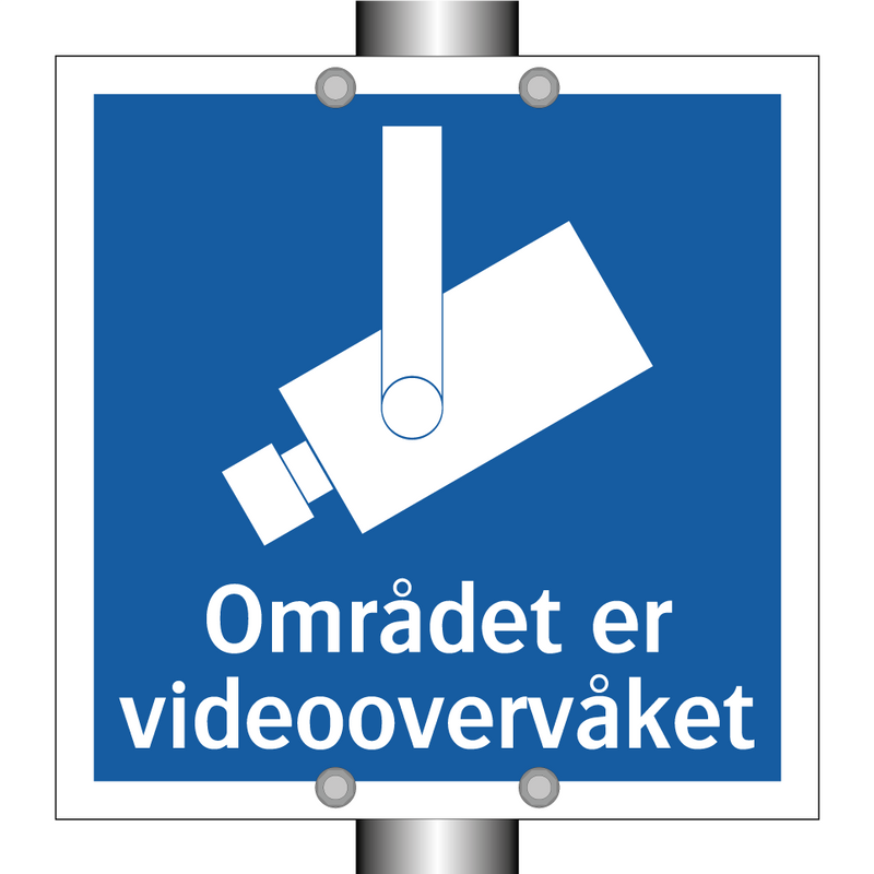 Området er videoovervåket & Området er videoovervåket & Området er videoovervåket