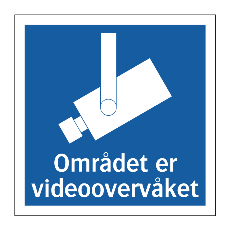 Området er videoovervåket & Området er videoovervåket & Området er videoovervåket