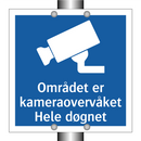 Området er kameraovervåket Hele døgnet