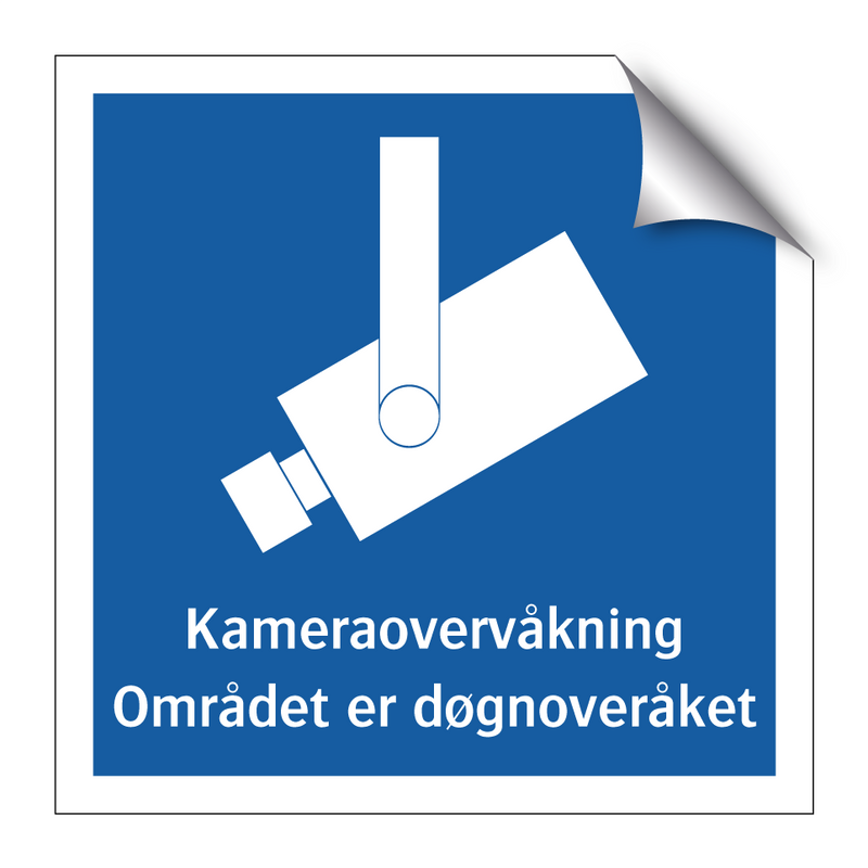 Kamera overvåkning - Området er døgnoveråket & Kamera overvåkning - Området er døgnoveråket