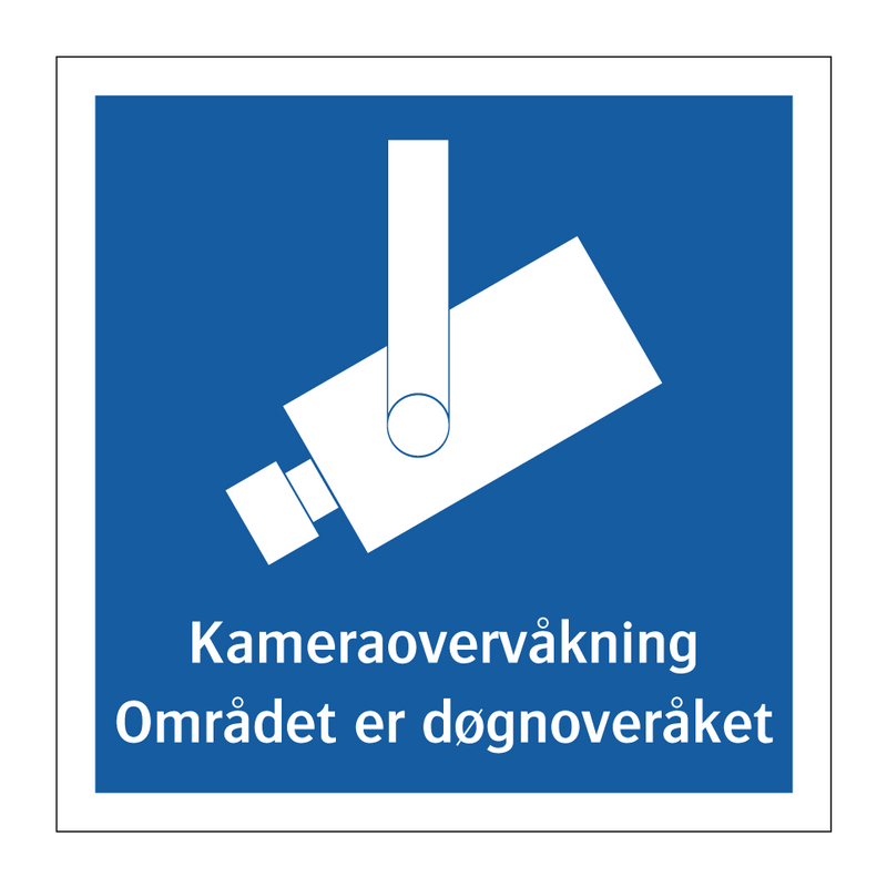 Kamera overvåkning - Området er døgnoveråket & Kamera overvåkning - Området er døgnoveråket