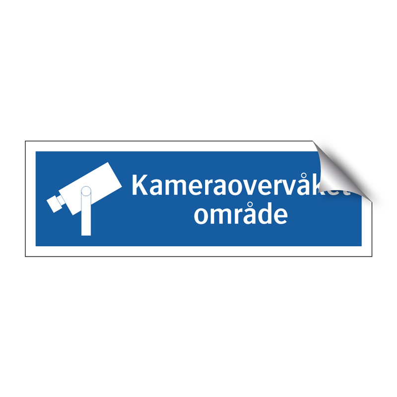 Kameraovervåket område & Kameraovervåket område & Kameraovervåket område