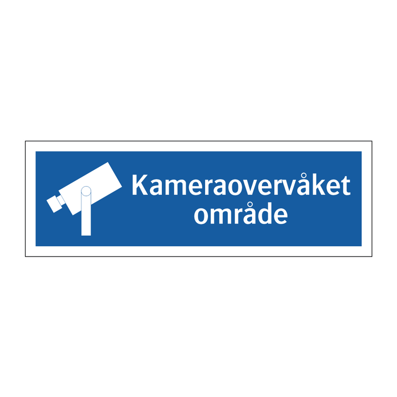 Kameraovervåket område & Kameraovervåket område & Kameraovervåket område