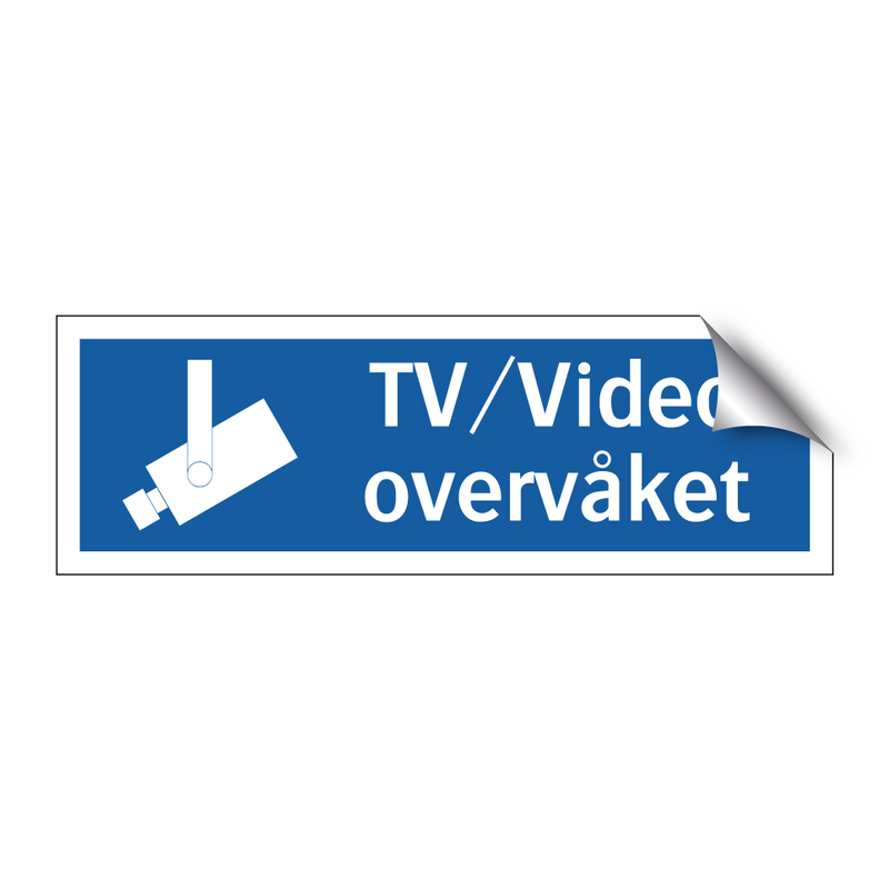 TV/Video overvåket & TV/Video overvåket & TV/Video overvåket & TV/Video overvåket