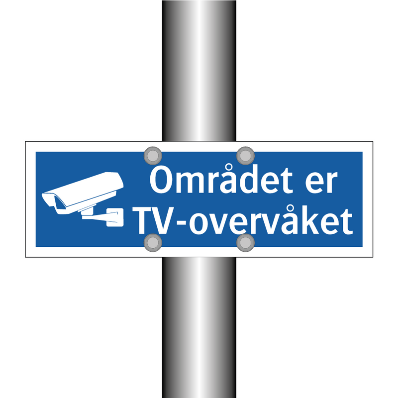 Området er TV-overvåket & Området er TV-overvåket & Området er TV-overvåket