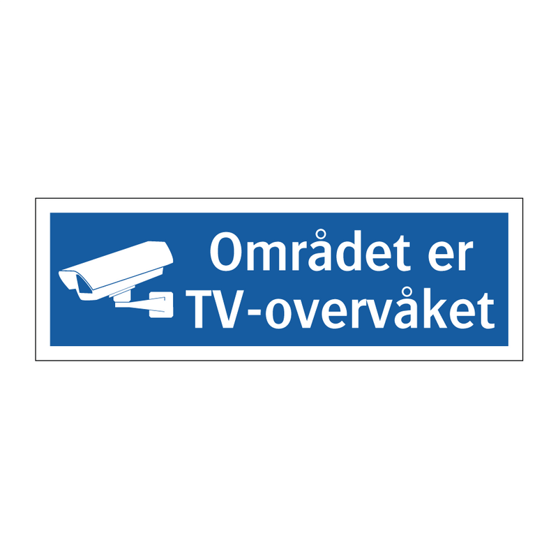 Området er TV-overvåket & Området er TV-overvåket & Området er TV-overvåket