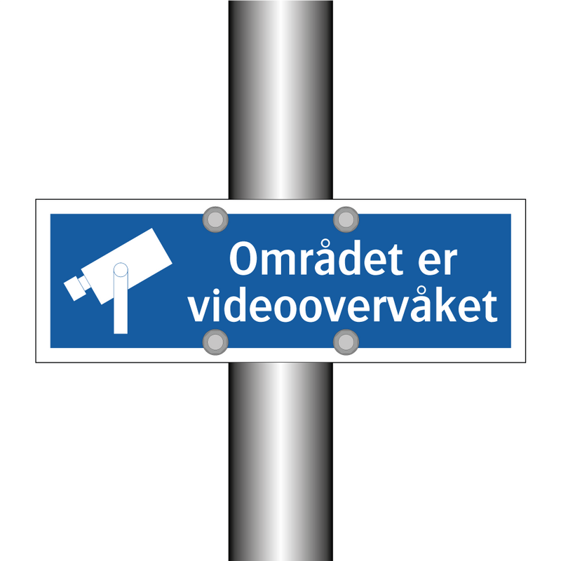 Området er videoovervåket & Området er videoovervåket & Området er videoovervåket