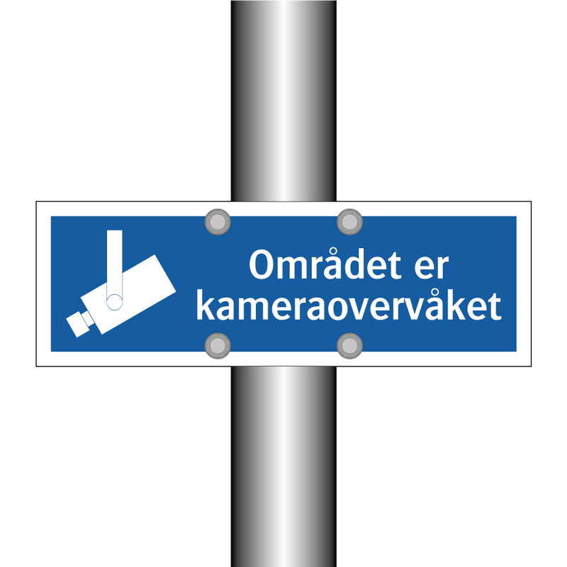 Området er kameraovervåket & Området er kameraovervåket & Området er kameraovervåket