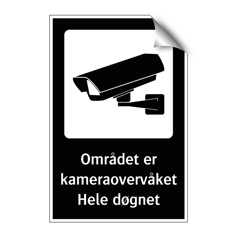 Området er kameraovervåket Hele døgnet
