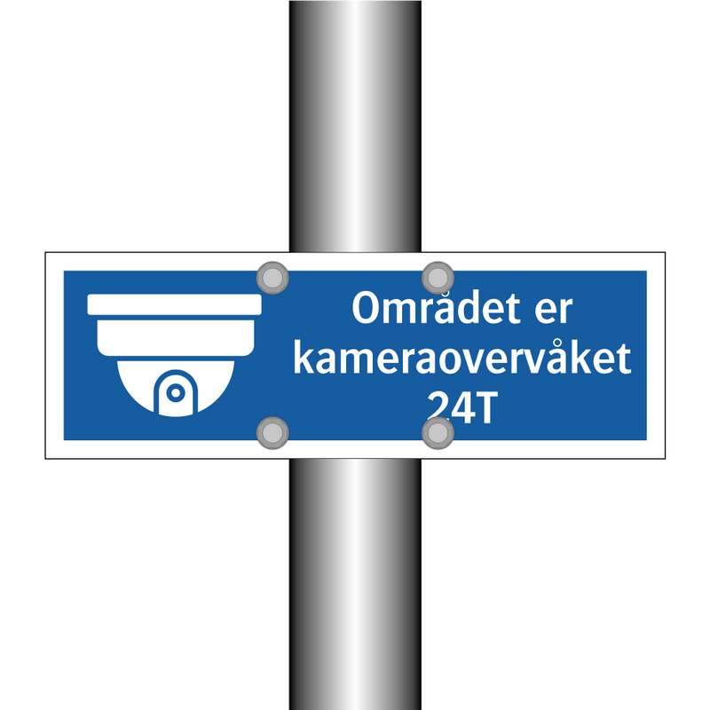 Området er kameraovervåket 24T & Området er kameraovervåket 24T