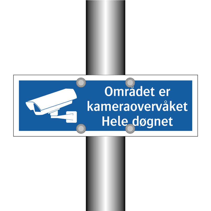 Området er kameraovervåket Hele døgnet
