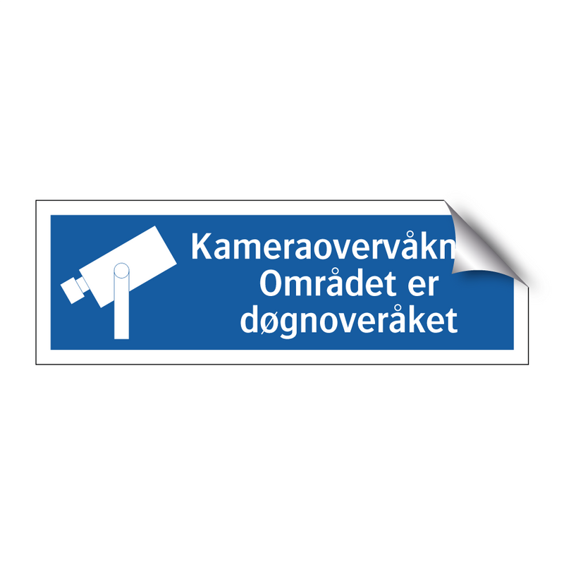 Kamera overvåkning - Området er døgnoveråket & Kamera overvåkning - Området er døgnoveråket