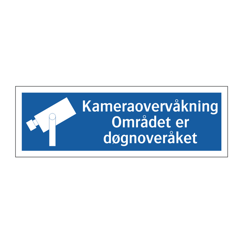 Kamera overvåkning - Området er døgnoveråket & Kamera overvåkning - Området er døgnoveråket