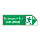 Emergency exit Nødutgang høyre