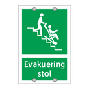 Evakuering stol