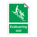 Evakuering stol