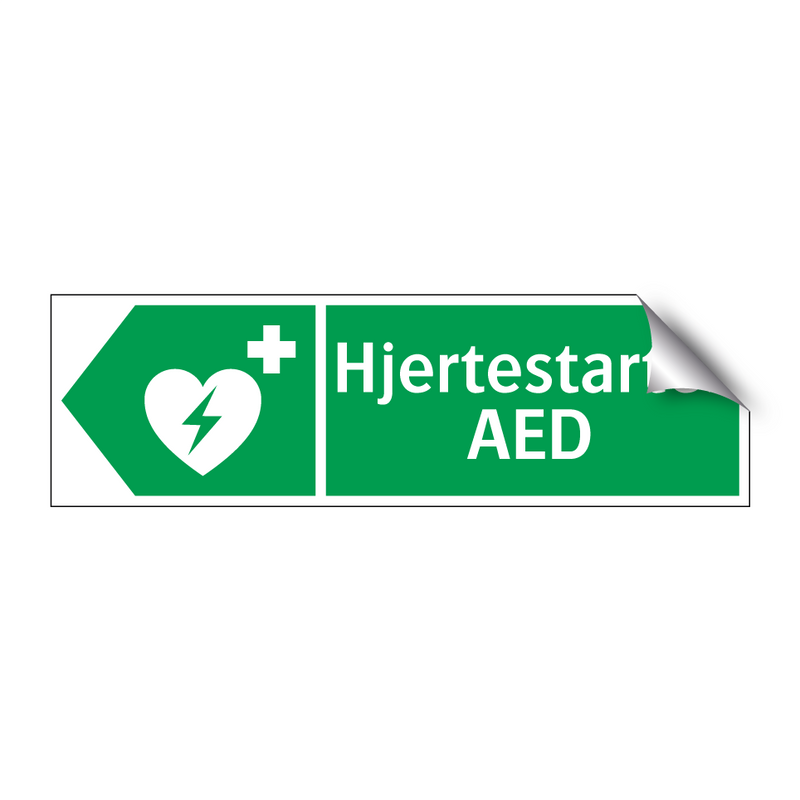 Hjertestarter AED venstre & Hjertestarter AED venstre & Hjertestarter AED venstre