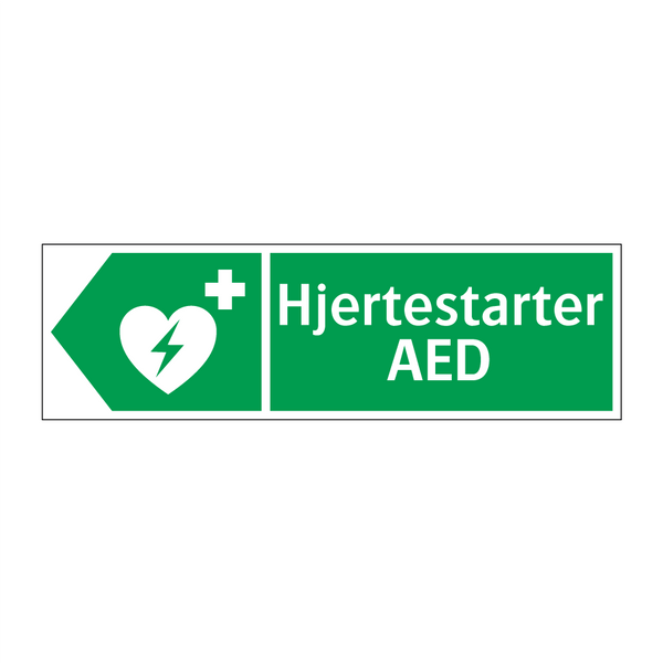 Hjertestarter AED venstre & Hjertestarter AED venstre & Hjertestarter AED venstre