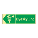 Øyeskylling venstre