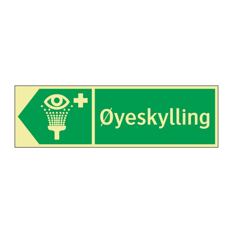 Øyeskylling venstre