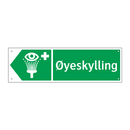Øyeskylling venstre