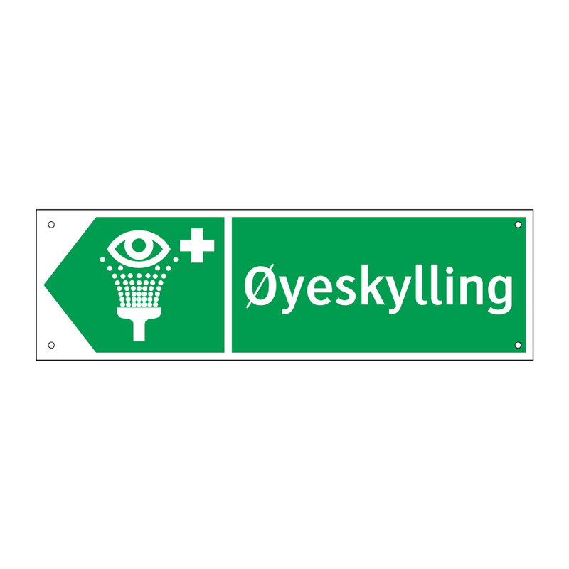 Øyeskylling venstre
