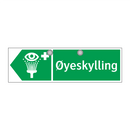 Øyeskylling venstre