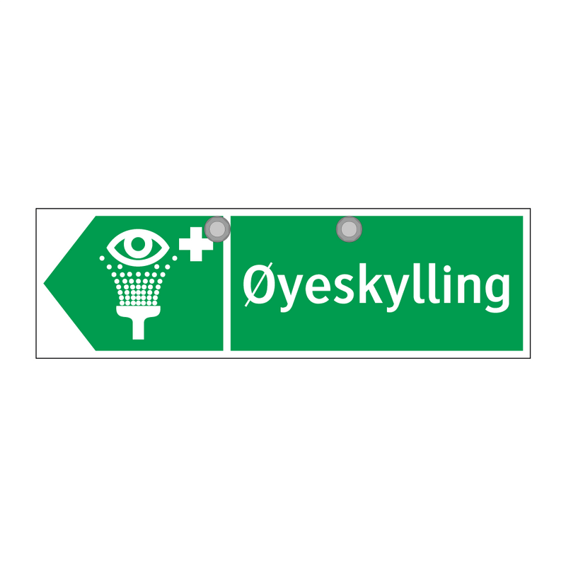 Øyeskylling venstre