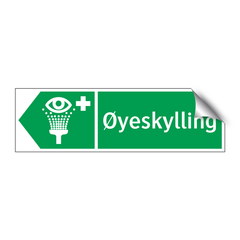 Øyeskylling venstre