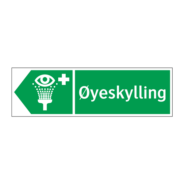 Øyeskylling venstre