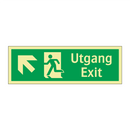 Utgang exit venstre opp