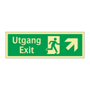 Utgang exit høyre opp