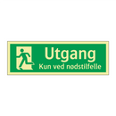 Utgang Kun ved nødstilfelle