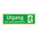 Utgang Kun ved nødstilfelle