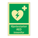 Hjertestarter AED innenfor