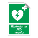 Hjertestarter AED innenfor