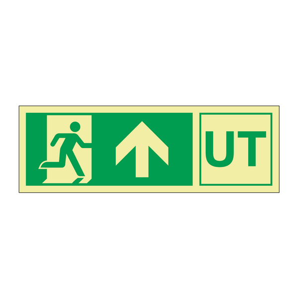 UT Nødutgang opp