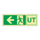 UT Nødutgang venstre
