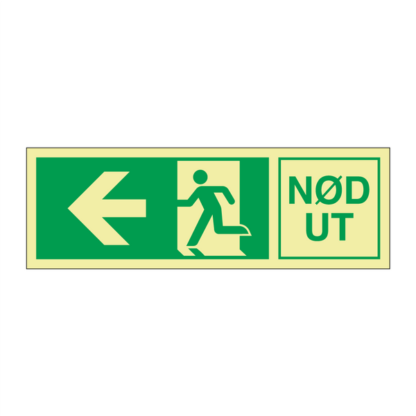 Nødut venstre