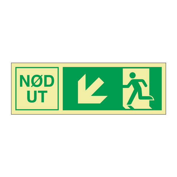 Nødut skrå venstre