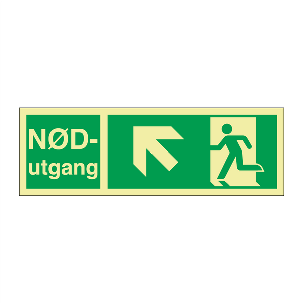 Nødutgang venstre opp & Nødutgang venstre opp & Nødutgang venstre opp & Nødutgang venstre opp