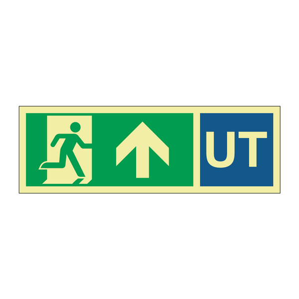 UT Nødutgang opp