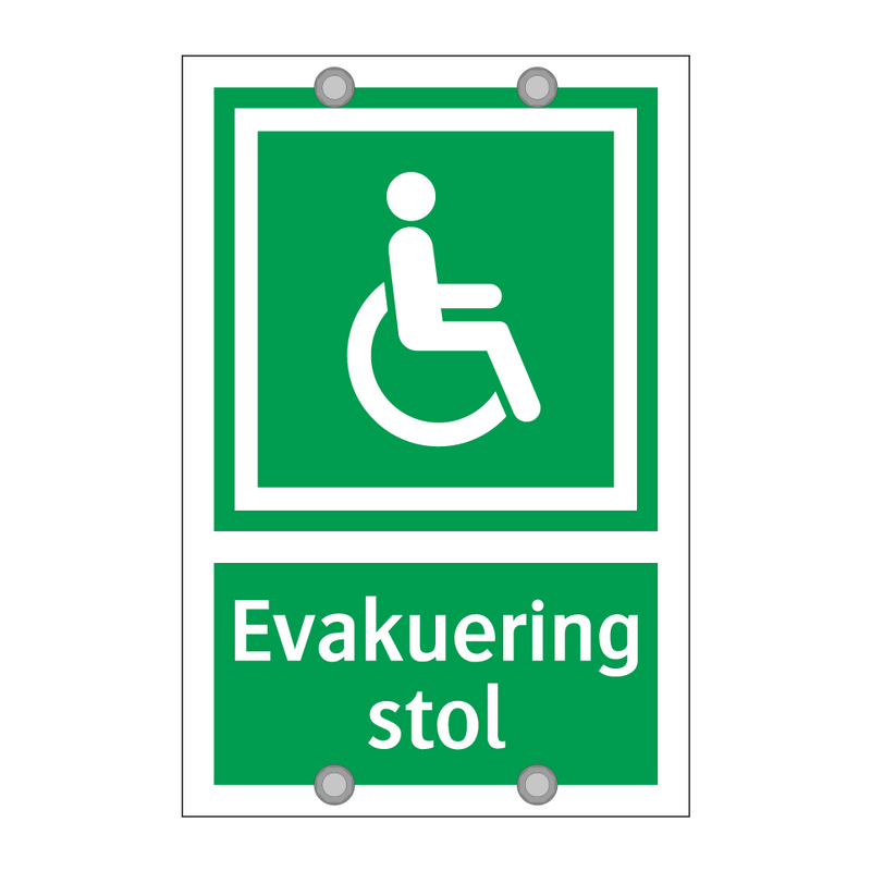 Evakuering stol