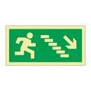 Nødutgang trapp ned til høyre