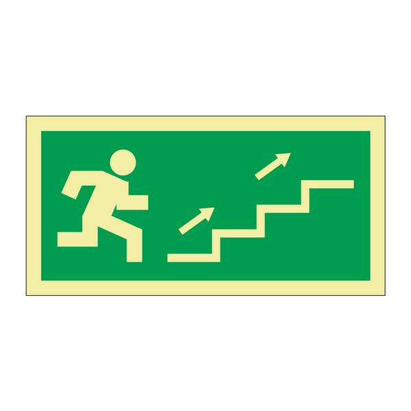 Nødutgang trapp opp til høyre & Nødutgang trapp opp til høyre & Nødutgang trapp opp til høyre