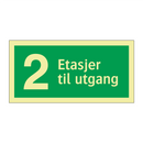 2 Etasjer til utgang