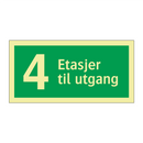 4 Etasjer til utgang