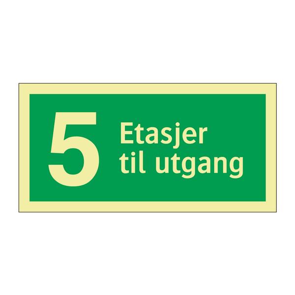 5 Etasjer til utgang & 5 Etasjer til utgang & 5 Etasjer til utgang & 5 Etasjer til utgang